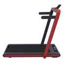 2 in 1 Under Desk Treadmill, 2.5HP Folding Electric Treadmill Walking Jogging Machine for Home Office with Remote Control, Red - Supfirm