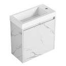 Supfirm 20'' Floating Wall-Mounted Bathroom Vanity with Resin Sink & Soft-Close Cabinet Door - Supfirm