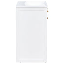 Supfirm 24" Bathroom vanity with Single Sink, White Combo Cabinet Undermount Sink, Bathroom Storage Cabinet, Solid Wood Frame, Pull-out footrest - Supfirm