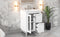 Supfirm 24" Bathroom Vanity with Sink, Bathroom Vanity Cabinet with Two Drawers and Door, Adjustable Shelf, Solid Wood and MDF, White - Supfirm