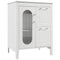 Supfirm 24" Bathroom Vanity with Sink, Bathroom Vanity Cabinet with Two Drawers and Door, Adjustable Shelf, Solid Wood and MDF, White - Supfirm