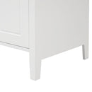 Supfirm 24" Bathroom Vanity with Sink, Bathroom Vanity Cabinet with Two Drawers and Door, Adjustable Shelf, Solid Wood and MDF, White - Supfirm