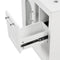 Supfirm 24" Bathroom Vanity with Sink, Bathroom Vanity Cabinet with Two Drawers and Door, Adjustable Shelf, Solid Wood and MDF, White - Supfirm