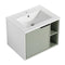 Supfirm 24'' Floating Wall-Mounted Bathroom Vanity with Ceramics Sink & Soft-Close Cabinet Door - Supfirm