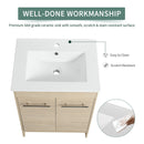 Supfirm 24 Inch Bathroom Cabinet With Sink,Soft Close Doors(KD-Packing),BVB05224PLO - Supfirm