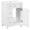 Supfirm 24-Inch Bathroom Vanity Cabinet with Resin Integrated Sink, 2 Drawers, 1 Door – Easy to Clean, Ample Storage Space - Supfirm