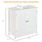 Supfirm 24” Pedestal Sink Bathroom Vanity Cabinet - White - Supfirm