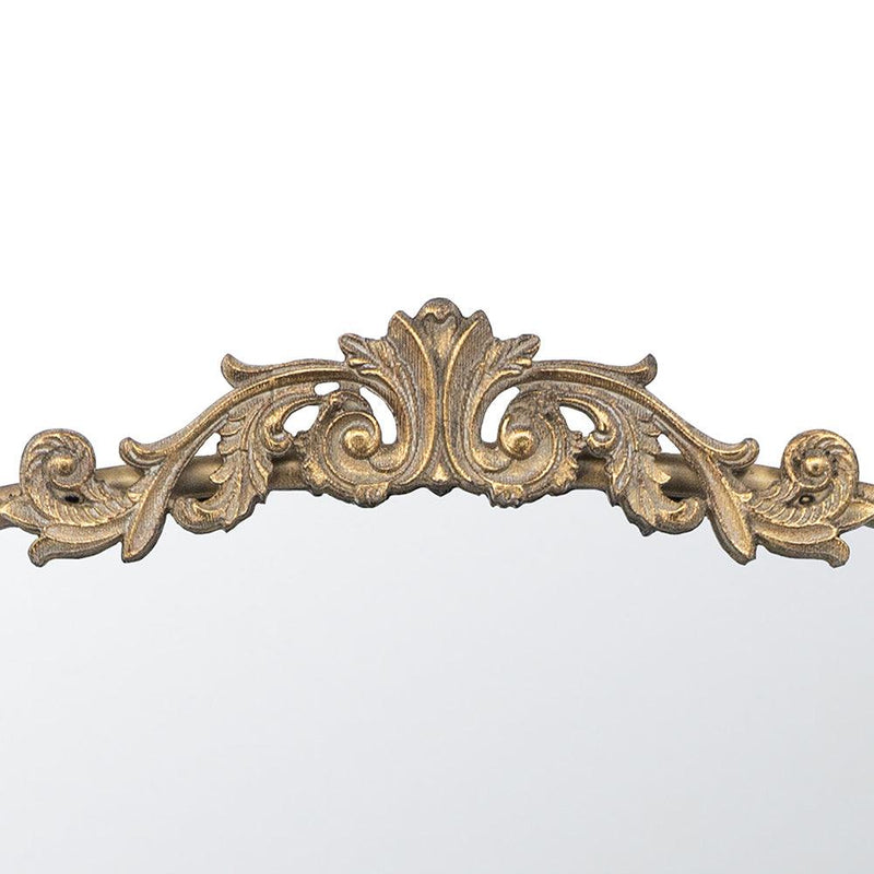 Supfirm 24" x 36" Gold Arch Mirror, Baroque Inspired Wall Decor for Bathroom Bedroom Living Room - Supfirm