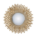 Supfirm 27" in Sunburst Design Wall Mirror Decorative Golden Finish for Entryway, Modern Living room - Supfirm