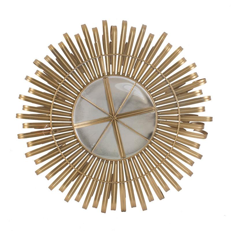 Supfirm 27" in Sunburst Design Wall Mirror Decorative Golden Finish for Entryway, Modern Living room - Supfirm