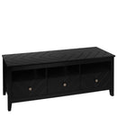 3 drawer TV stand,mid-Century Modern Style,Entertainment Center with Storage, Media Console for Living Room - Supfirm