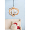 3- Light Farmhouse Chandelier, Rope Chandelier Globe Hanging Light Fixture with with Adjustable Chain for Kitchen Dining Room Foyer Entryway, Bulb Not Included - Supfirm