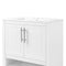 Supfirm 30" Bathroom Vanity with Sink, Multi-functional Bathroom Cabinet with Doors and Drawers, Solid Frame and MDF Board, White - Supfirm