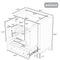 Supfirm 30" Bathroom Vanity without Sink, Base Only, Multi-functional Bathroom Cabinet with Doors and Drawer, Solid Frame and MDF Board, Green - Supfirm