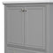 Supfirm 30" Bathroom Vanity without Sink, Base Only, Multi-functional Bathroom Cabinet with Doors and Drawer, Solid Frame and MDF Board, Grey - Supfirm