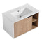 Supfirm 30'' Floating Wall-Mounted Bathroom Vanity with Ceramics Sink & Soft-Close Cabinet Door - Supfirm