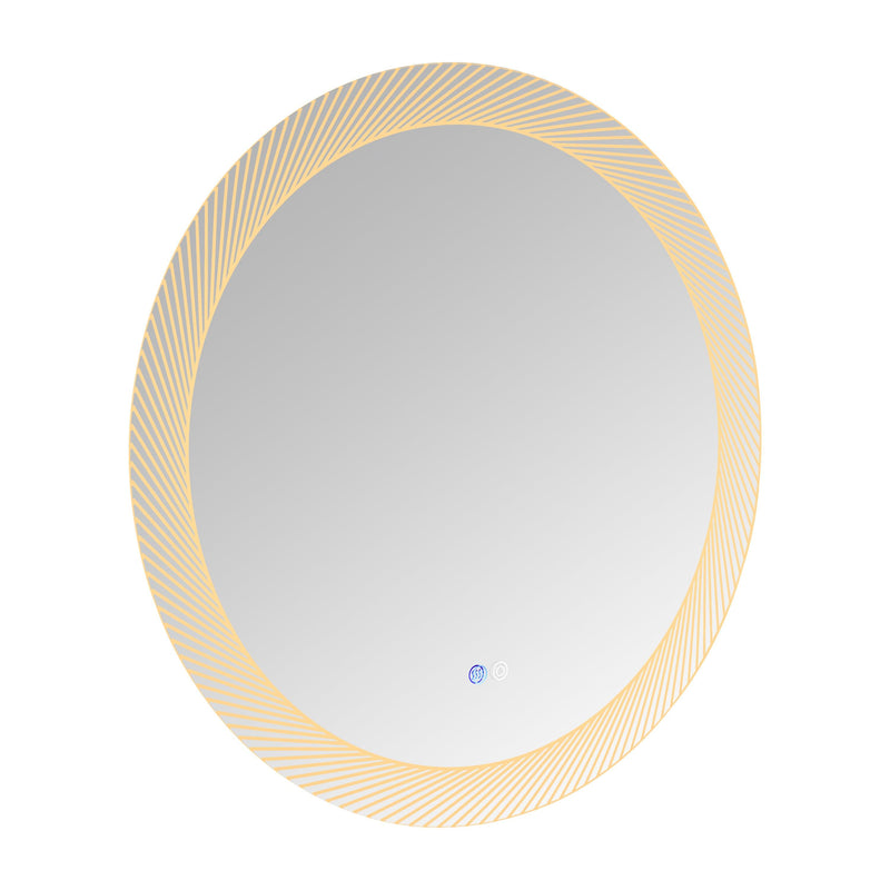 Supfirm 30 Inch LED Mirror, Wall-Mounted Vanity Mirrors, Bathroom Anti-Fog Mirror, Dimmable Bathroom Mirror - Supfirm