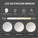 Supfirm 30 Inch LED Mirror, Wall-Mounted Vanity Mirrors, Bathroom Anti-Fog Mirror, Dimmable Bathroom Mirror - Supfirm