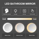 Supfirm 30 Inch Switch-Held Memory LED Mirror, Wall-Mounted Vanity Mirrors, Bathroom Anti-Fog Mirror, Dimmable Bathroom Mirror - Supfirm