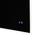 Supfirm 30" W x 24" H Modern Wall Mounted LED Backlit Anti-Fog Rectangular Bathroom Mirror with Temperature Adjustable and Memory Function Touch Switch - Supfirm