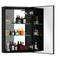 30x20 inch LED Bathroom Medicine Cabinet Surface Mounted Cabinets With Lighted Mirror Light Open - Supfirm