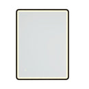 Supfirm 32 x 24 in. Rectangular Black Framed Wall-Mount Anti-Fog LED Light Bathroom Vanity Mirror - Supfirm