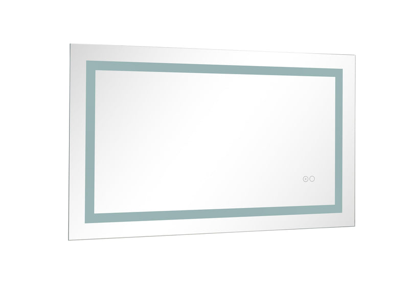 36*24 LED Lighted Bathroom Wall Mounted Mirror with High Lumen+Anti-Fog Separately Control+Dimmer Function - Supfirm