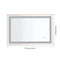 36*24 LED Lighted Bathroom Wall Mounted Mirror with High Lumen+Anti-Fog Separately Control - Supfirm