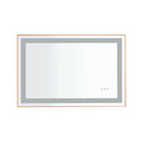 36*24 LED Lighted Bathroom Wall Mounted Mirror with High Lumen+Anti-Fog Separately Control - Supfirm