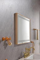 36*24 LED Lighted Bathroom Wall Mounted Mirror with High Lumen+Anti-Fog Separately Control - Supfirm