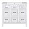 Supfirm 36" Bathroom Vanity Cabinet with Resin Integrated Sink - 4 Drawers, 2 Doors - Supfirm