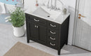 36" Bathroom Vanity with Sink Combo, Black Bathroom Cabinet with Drawers, Solid Frame and MDF Board - Supfirm