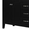 36" Bathroom Vanity with Sink Combo, Black Bathroom Cabinet with Drawers, Solid Frame and MDF Board - Supfirm