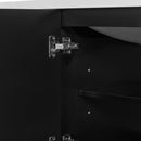 36" Bathroom Vanity with Sink Combo, One Cabinet and Three Drawers, Solid Wood and MDF Board, Black - Supfirm