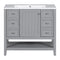 36" Bathroom Vanity with Sink Combo, One Cabinet and Three Drawers, Solid Wood and MDF Board, Grey - Supfirm