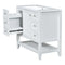 36" Bathroom Vanity with Sink Combo, One Cabinet and Three Drawers, Solid Wood and MDF Board, White - Supfirm