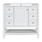 36" Bathroom Vanity with Sink Combo, One Cabinet and Three Drawers, Solid Wood and MDF Board, White - Supfirm