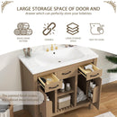 36''Bathroom Vanity with Undermount Sink,Modern Bathroom Storage Cabinet with 2 Drawers and 2 Cabinets,Solid Wood Frame Bathroom Cabinet - Supfirm