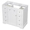 36" Bathroom Vanity without Sink, Cabinet Base Only, One Cabinet and Six Drawers, White - Supfirm