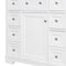 36" Bathroom Vanity without Sink, Cabinet Base Only, One Cabinet and Six Drawers, White - Supfirm