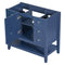 36" Bathroom Vanity without Sink, Cabinet Base Only, One Cabinet and three Drawers, Blue - Supfirm