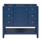 36" Bathroom Vanity without Sink, Cabinet Base Only, One Cabinet and three Drawers, Blue - Supfirm