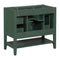 36" Bathroom Vanity without Sink, Cabinet Base Only, One Cabinet and three Drawers, Green - Supfirm