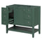 36" Bathroom Vanity without Sink, Cabinet Base Only, One Cabinet and three Drawers, Green - Supfirm