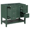 36" Bathroom Vanity without Sink, Cabinet Base Only, One Cabinet and three Drawers, Green - Supfirm