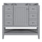 36" Bathroom Vanity without Sink, Cabinet Base Only, One Cabinet and three Drawers, Grey - Supfirm