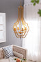 4 - Light Metal Chandelier, Hanging Light Fixture with Adjustable Chain for Kitchen Dining Room Foyer Entryway, Bulb Not Included - Supfirm