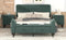 4-Pieces Bedroom Sets Queen Size Upholstered Platform Bed with Two Nightstands and Storage Bench-Green - Supfirm