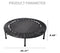 40 Inch Mini Exercise Trampoline for Adults or Kids - Supfirm