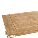 47" x 27.5" x 20" Rectangle Coffee Wooden Coffee Table, French Country Coffee Table - Supfirm